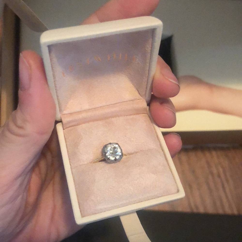 Erstwhile “One for You” Old Mine Diamond Engagement Ring - Picture 10 of 11